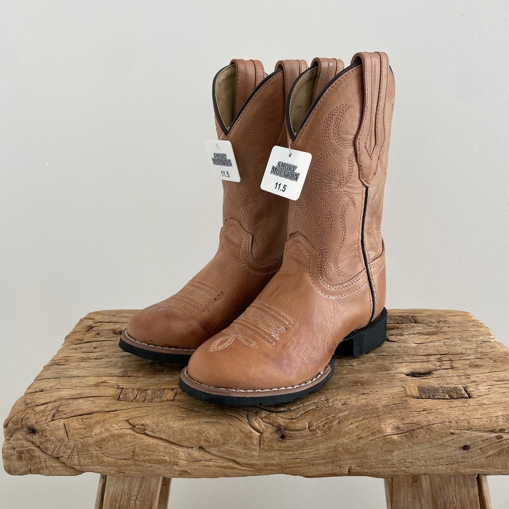 Children's Western Leather Boots